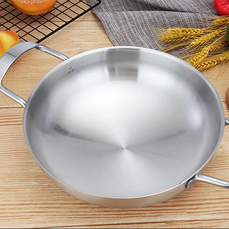 

Mini Chef's Classic Stainless Steel Everyday Pan Cookware - Inner Diameter 22cm Hot Pot Cooking Accessories