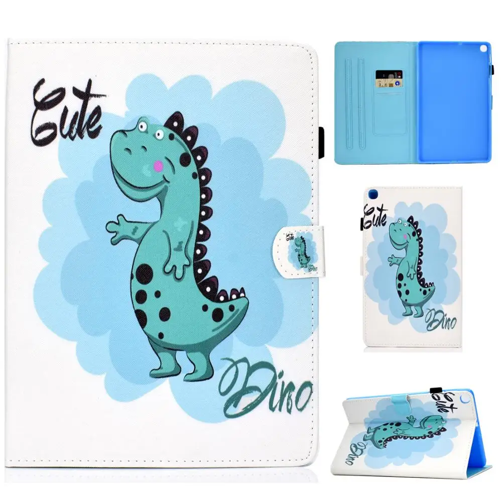 Чехол для планшета Samsung Galaxy Tab S6 Lite чехол Kawaii Panda кожаный SM P610 P615 10 4 дюйма + ручка |