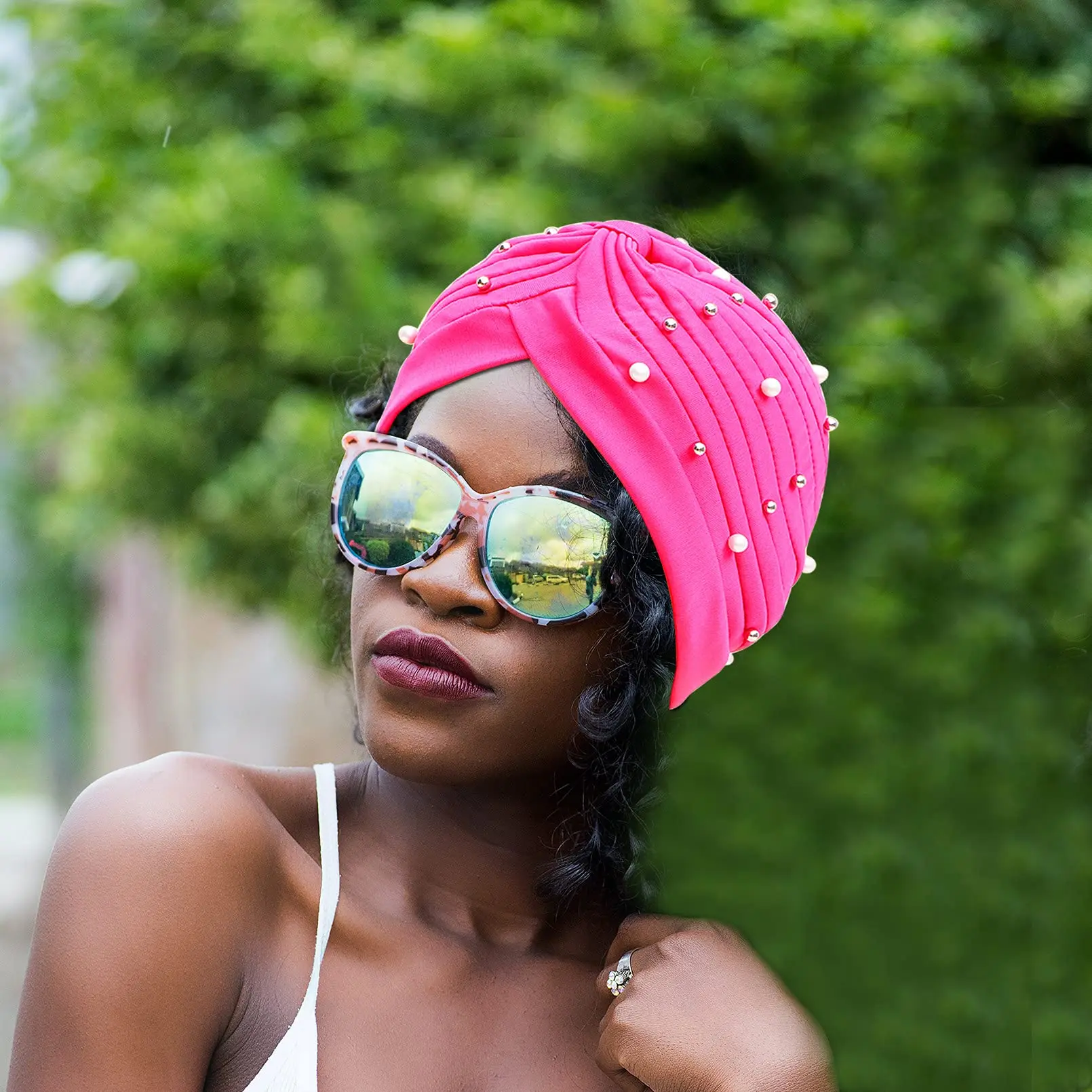 2022 новый африканский женский тюрбан шапка предварительно завязанный узел