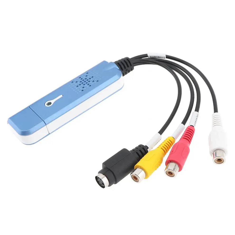 USB 2 0 конвертер видео записывающая карта DVD AV Vedio к компьютерная Настройка коробка