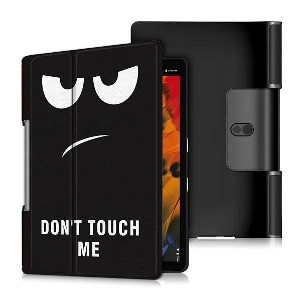 Cover Case for Lenovo Yoga Tab5 YT-X705F 10.1 Inch PU Leather Protectctive Cover Shell Tablet Funda Capa free stylus+film - Цвет: Big eyes