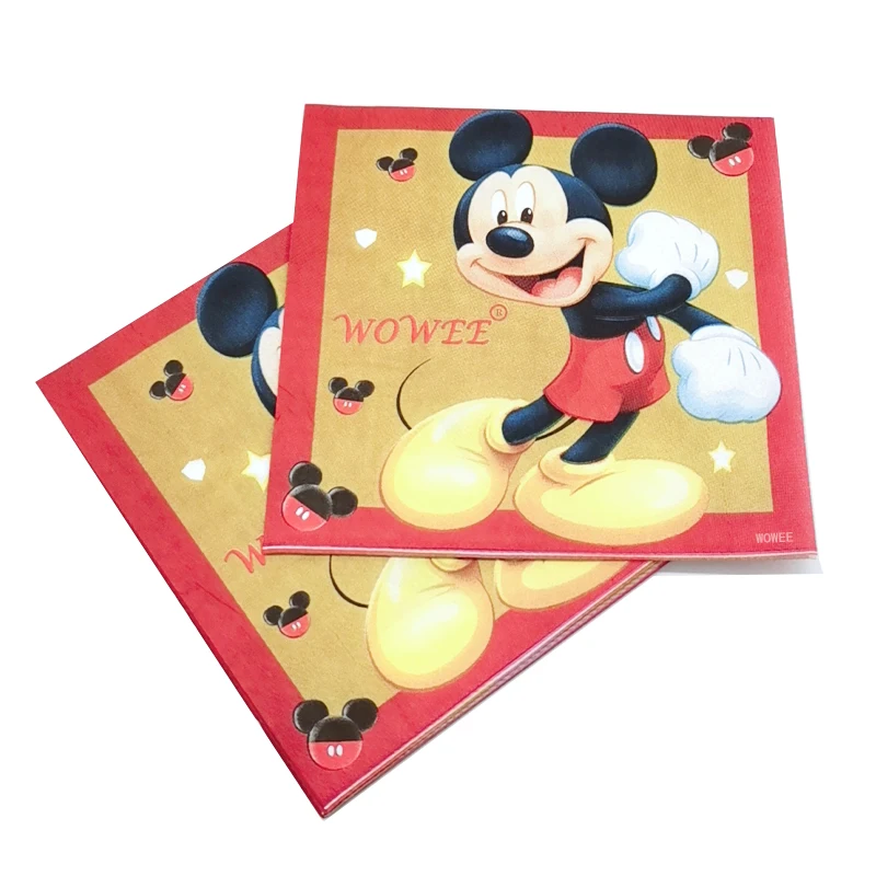 6 детских одноразовых столовых приборов с Микки Маусом праздничные