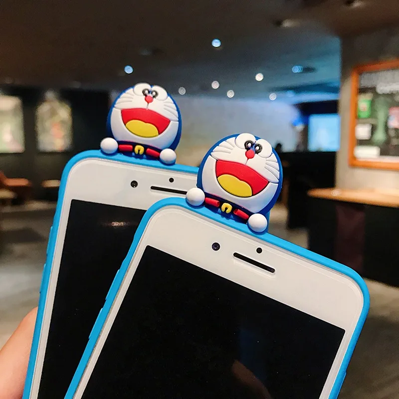 Чехол для телефона с Аниме Doraemon Huawei Enjoy 7P 8P 9P 10P Honor 7A 7C 8A 8X 9A 9X 20 20S 3D мультяшная кукла