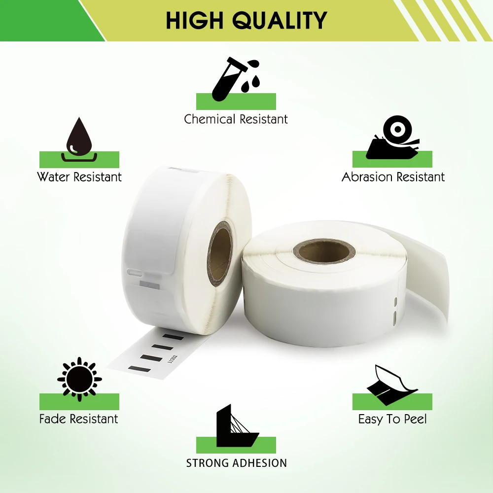 Ecowell 10 рулонов 30252 совместимые LW 11352 термобумажные этикетки заменить для Dymo LabelWriter