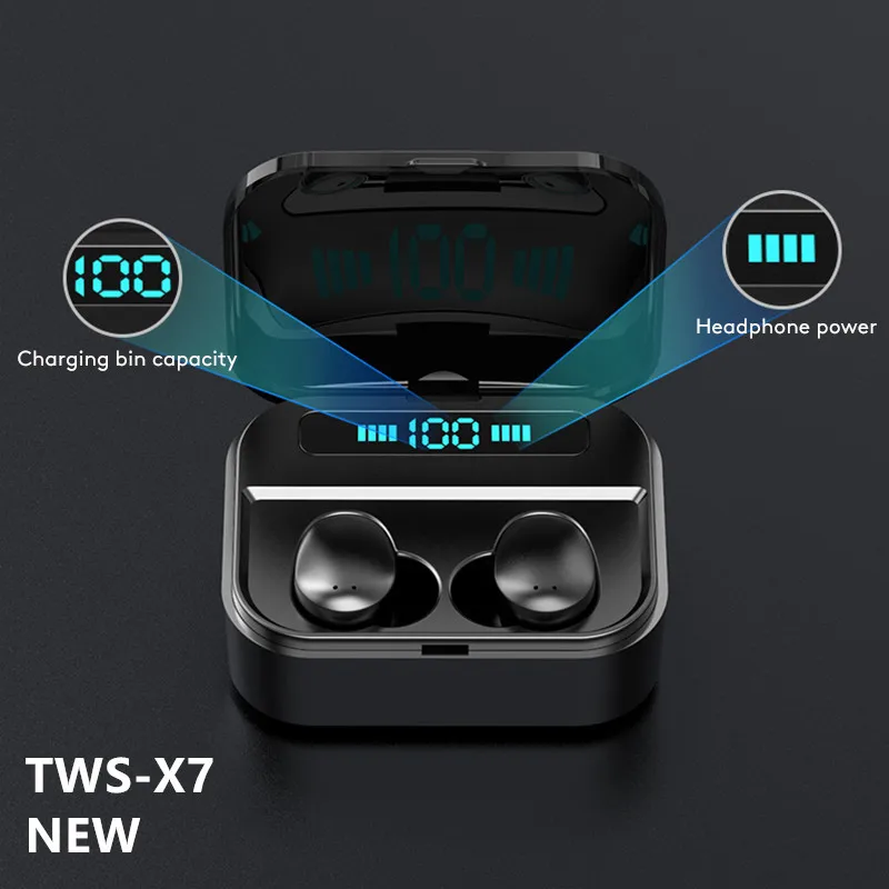 X7 TWS True беспроводные Ультра Мини Bluetooth наушники спортивные Близнецы стерео