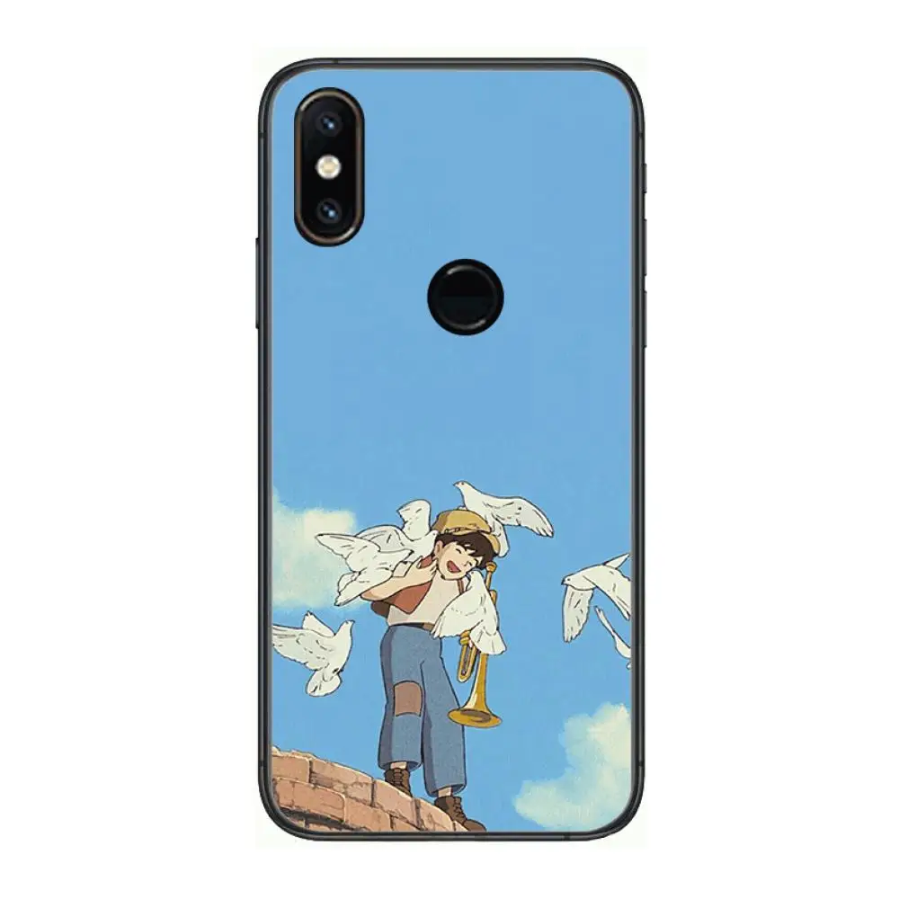 

laputa castle in the sky Phone Case For xiaomi M2 C3 X3 F2 Lite NFC 6 5 x Poco k30 Pro Anime Black Cover Silicone Back Pretty