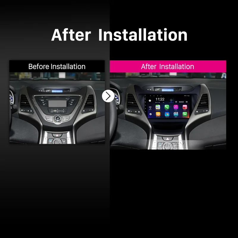 Harfey Android 10 0 для 2014-2016 Hyundai Elantra Авторадио 9 &quotGPS навигация Bluetooth Стерео ТВ