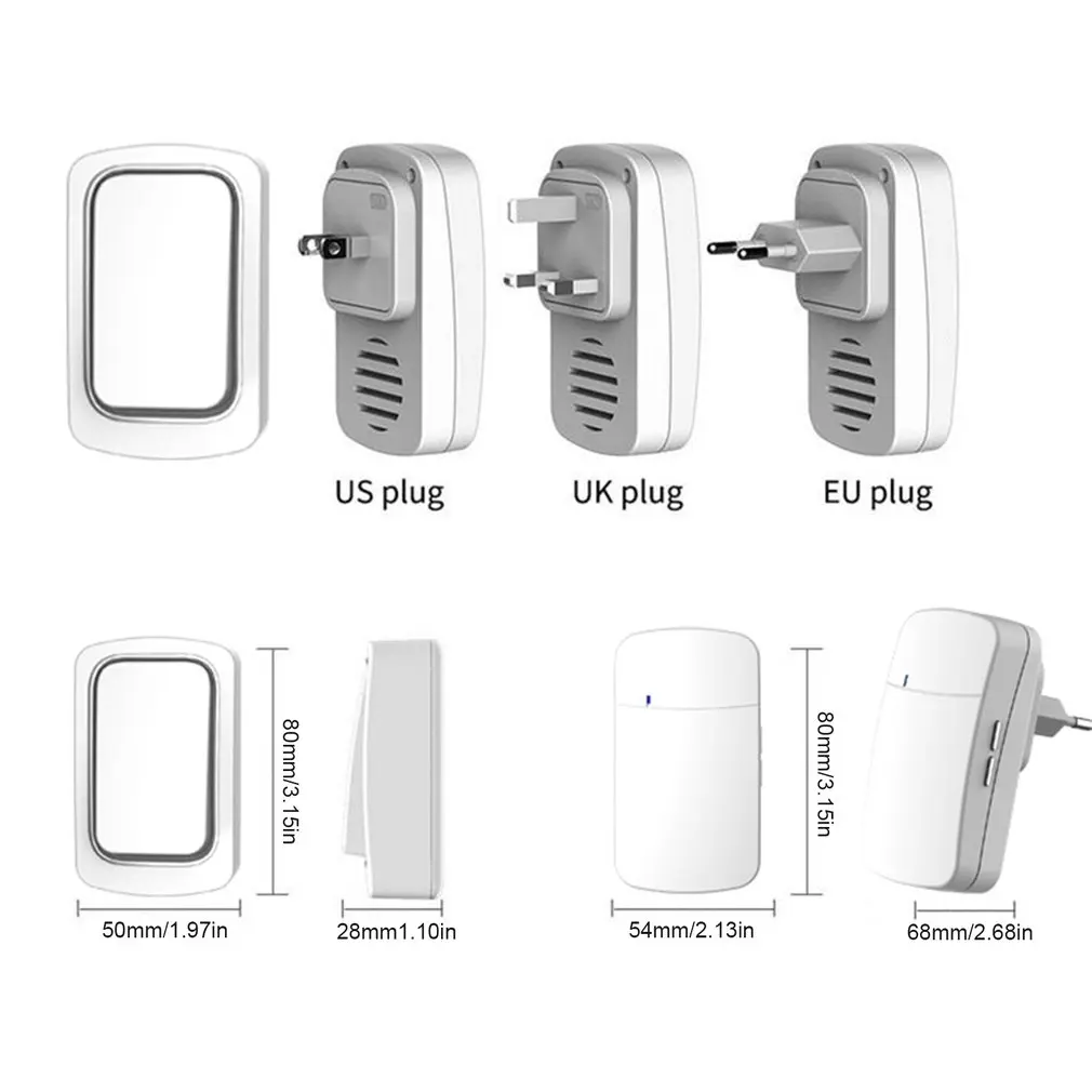 

Self-powered Wireless Remote Control Doorbell Pager Wireless Penetration IP68 Waterproof Strong Signal Doorbell