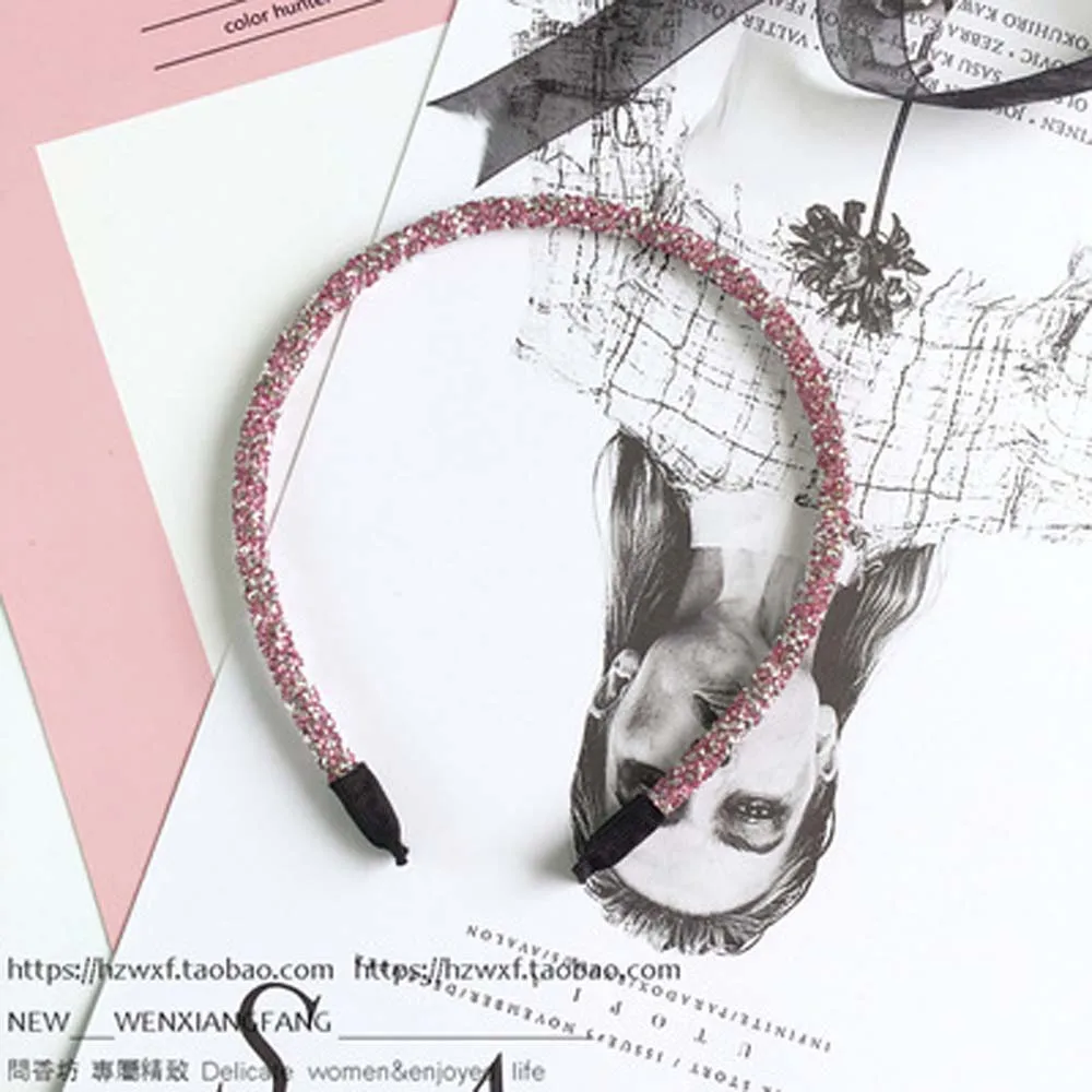 1 предмет модные с украшением в виде кристаллов блеском Женская головная повязка