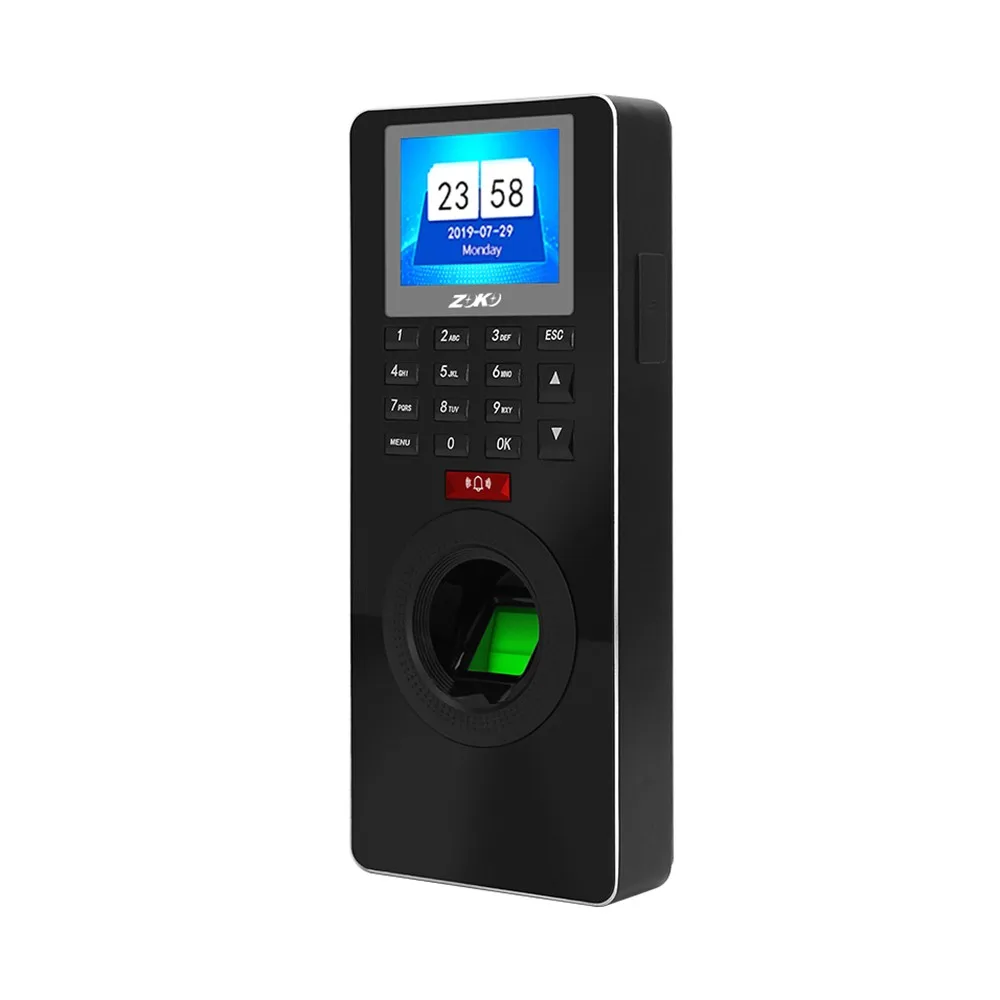 ZK FP18 Распознавание отпечатков пальцев пароль посещаемость времени и система