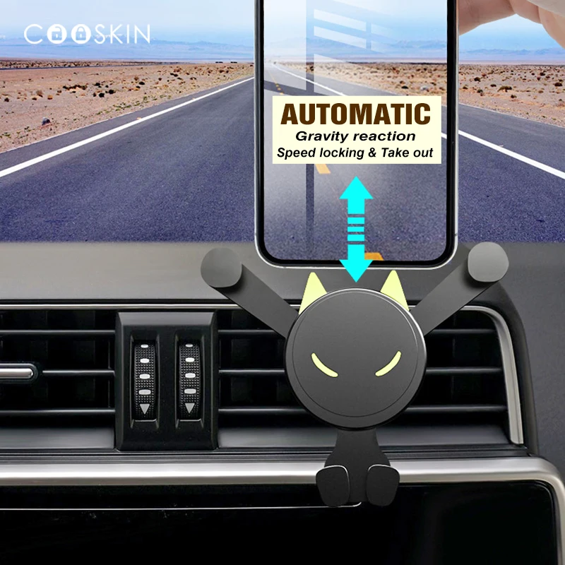 Гравитационный автоматический Автомобильный держатель для сотового телефона