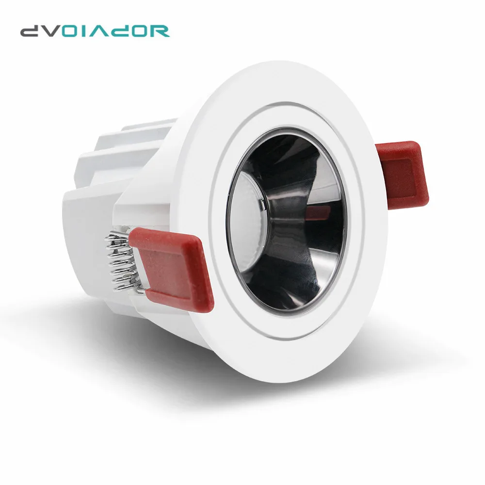 Круглый Анти без бликов светильник светодиодный утопленный точечный потолочный