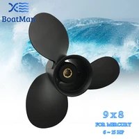 boatman%c2%ae 9x8 aluminum propeller for mercury outboard motor 6hp 8hp 9 9hp 15hp 8 tooth spline 48 828154a12 boat accessories