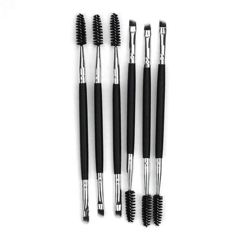 1 шт. двухсторонняя Кисть для макияжа глаз щетка ресниц деревянная ручка