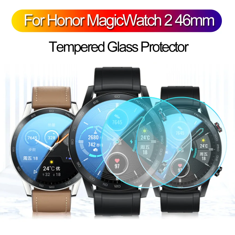 Ультратонкая прозрачная 3d пленка с изогнутыми краями для Honor Magic Watch 2 46 мм защита