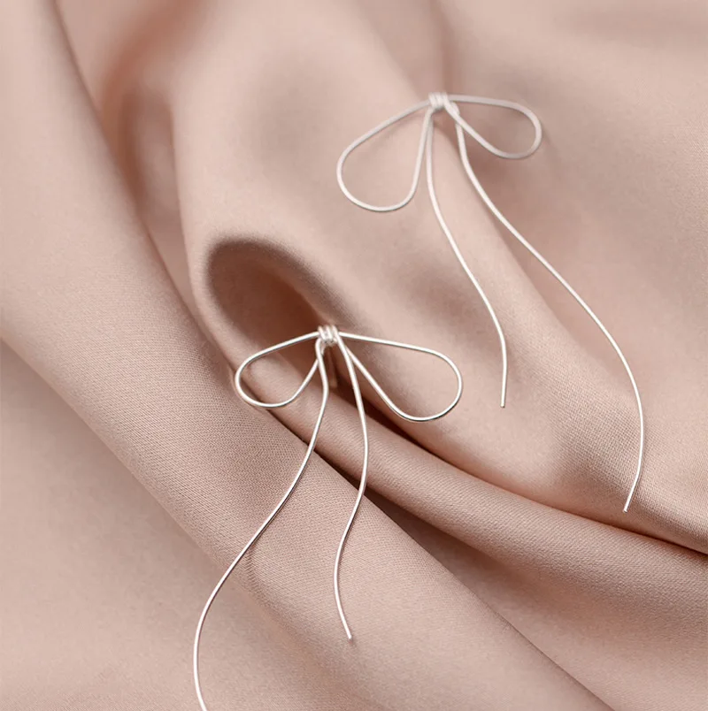 

Todorova New Korean Style Sweet Bowknot Tie Ear Studs Casual Irregular Jewelry For Women Gift Temperament Lady Earrings