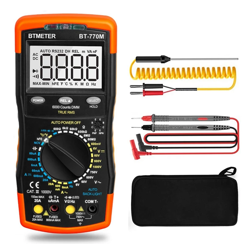 

BTMETER BT-770M Automatic Manual Ranging Optional True RMS Multimeter Tester