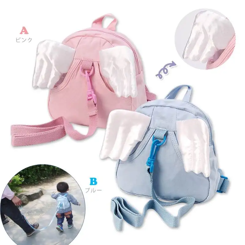 

Children School Cute Angle Wing Carrier Backpack Kids Safety Leashes Learning Walk Bag Baby Anti-loss Harness&Leashes Bags