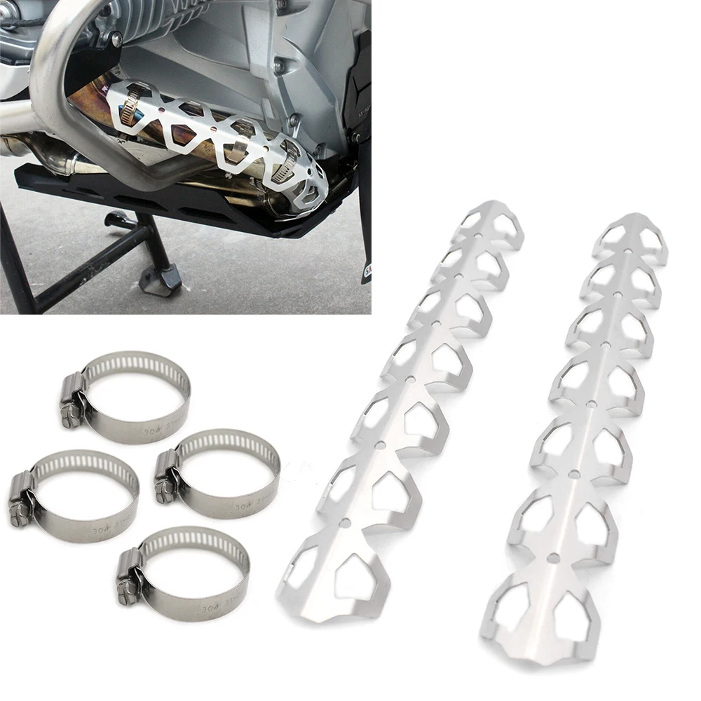 

Header Pipe Protector Dakar For BMW R1200GS LC Adventure 2013 2014 2015 2016 Motorcycle Aluminum Silver