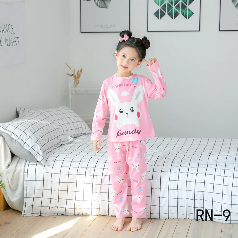 Новинка 2020 года Весенний детский пижамный комплект с длинными рукавами Детский