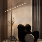 Минималистичные светодиодсветодиодный напольные лампы в скандинавском стиле, черные светодиодсветодиодный лампы для гостиной, спальни, стоячие светильники, декоративные лампы в стиле лофт