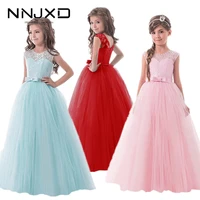 2021 red vestidos girl party dress bridesmaid princess dress kids dresses for girls clothes children wedding dress 10 12 years