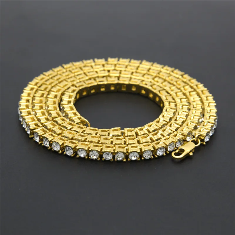 Wonlife 2018 Мужская цепочка в стиле хип-хоп украшенная блестками для тенниса