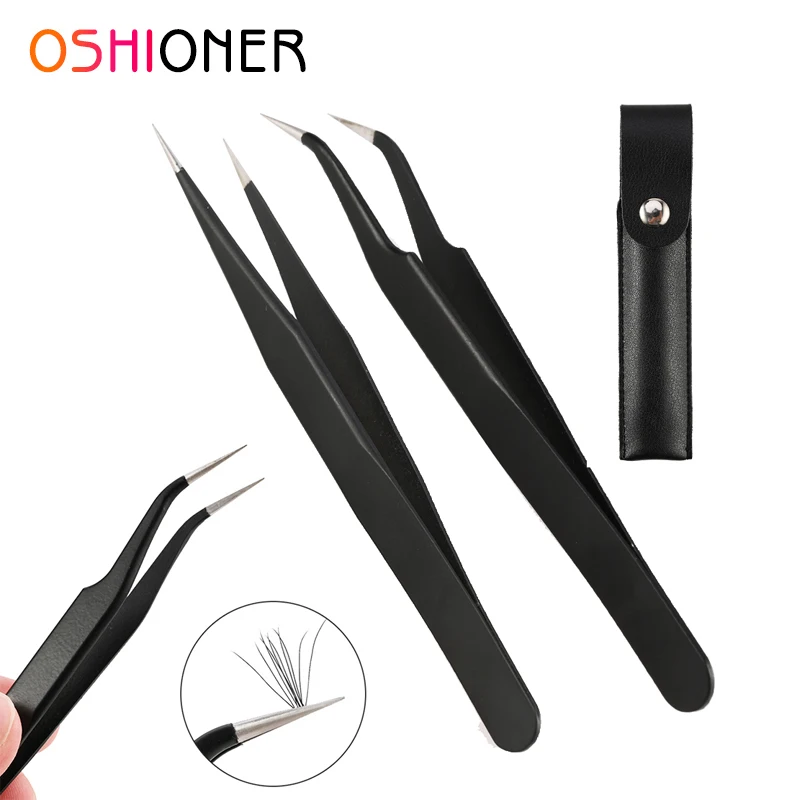 Щипцы для макияжа из нержавеющей стали пинцет наращивания накладных ресниц