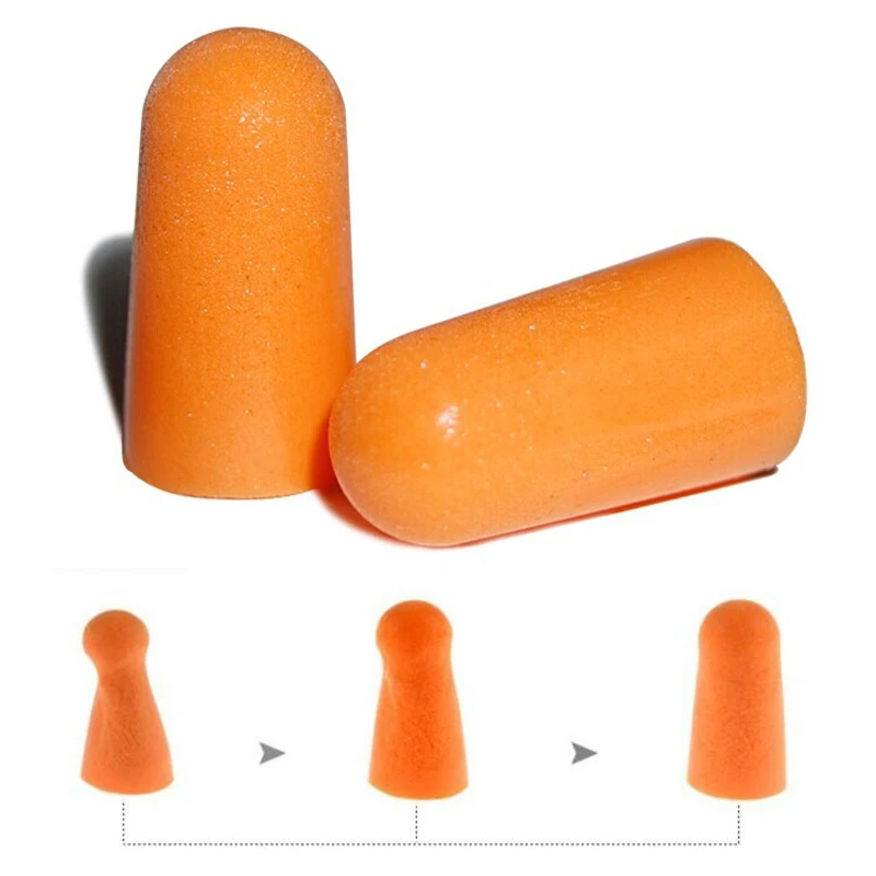 

10pairs 3M 1100 Authentic Noise Reduction Norope Ear plug Slow Reboun Foam Soft EarPlugs Sleeping Swimming Protective earmuffs
