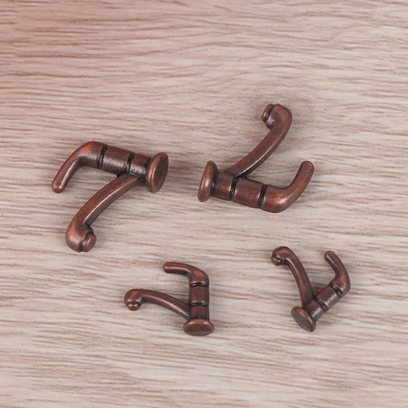 

2PCS 1:12 Miniature Metal Water Tap Bathroom Accessories Faucet Dollhouse Size :S/L