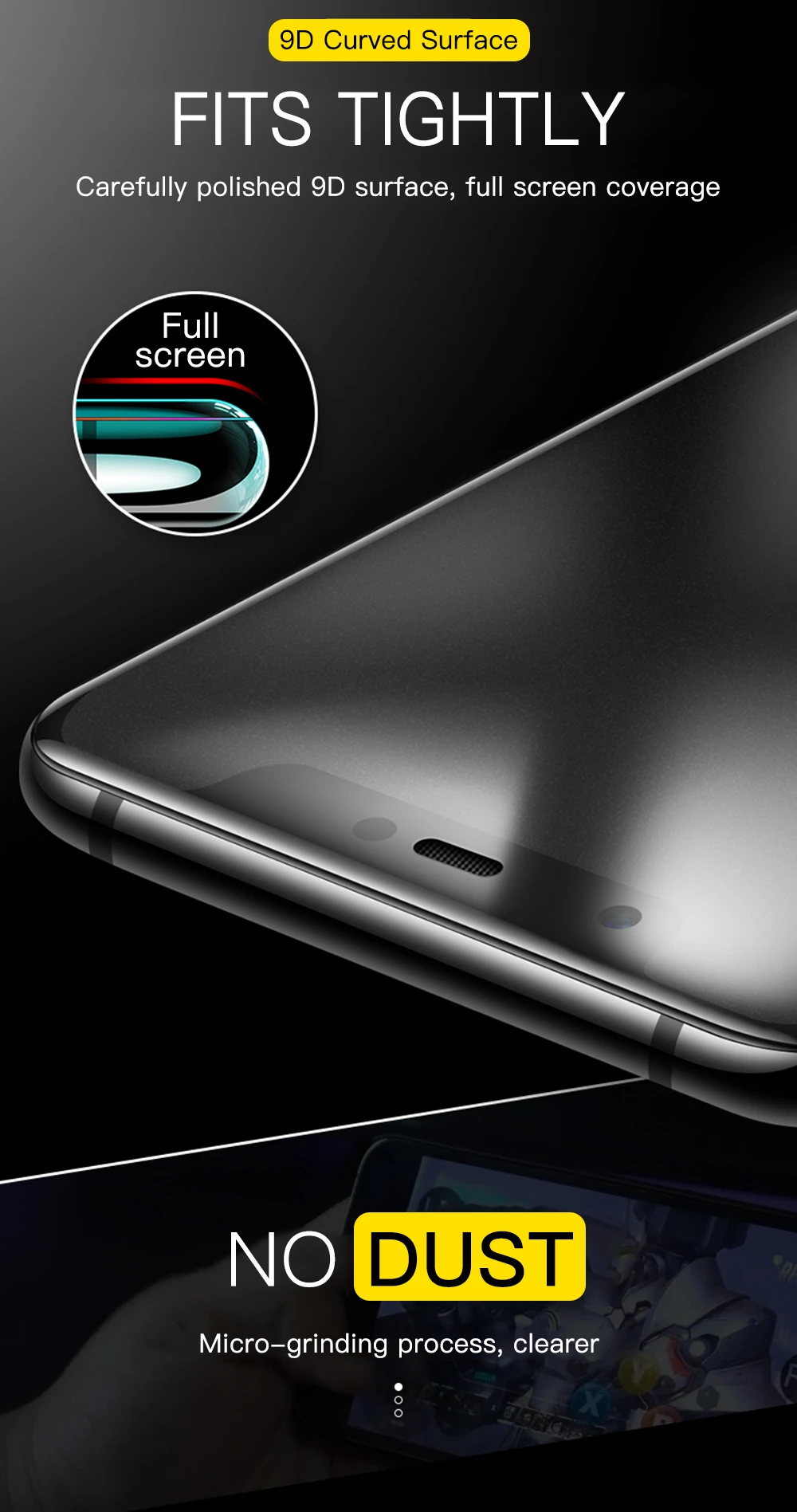 9D матовое полное покрытие из закаленного стекла для Xiaomi mi 5X6X8 Lite 9se mi 9 9 SE mi x 2s 3 PocoPhone F1 A1 A2 защитная пленка S