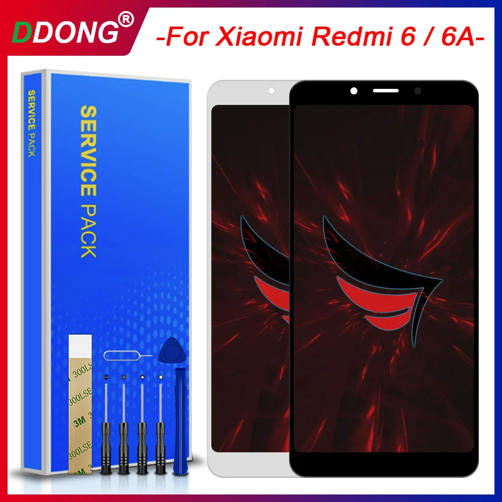 ЖК дисплей и рамка для Xiaomi Redmi 6 сенсорный экран с дигитайзером в сборе