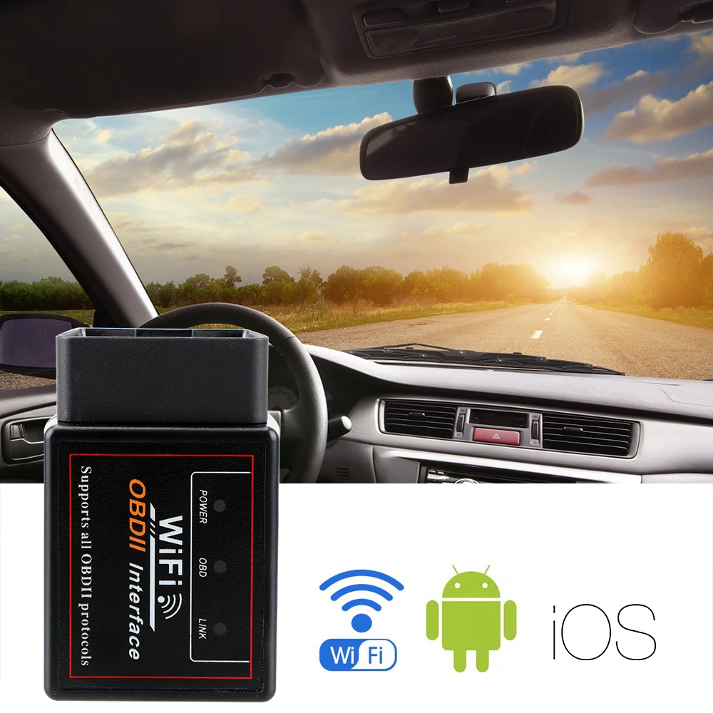 Автомобильный диагностический прибор LEEPEE для Android/IOS Mini ELM327 WIFI V1.5 OBD2 ELM 327 Wi Fi V 1 5 Obd 2