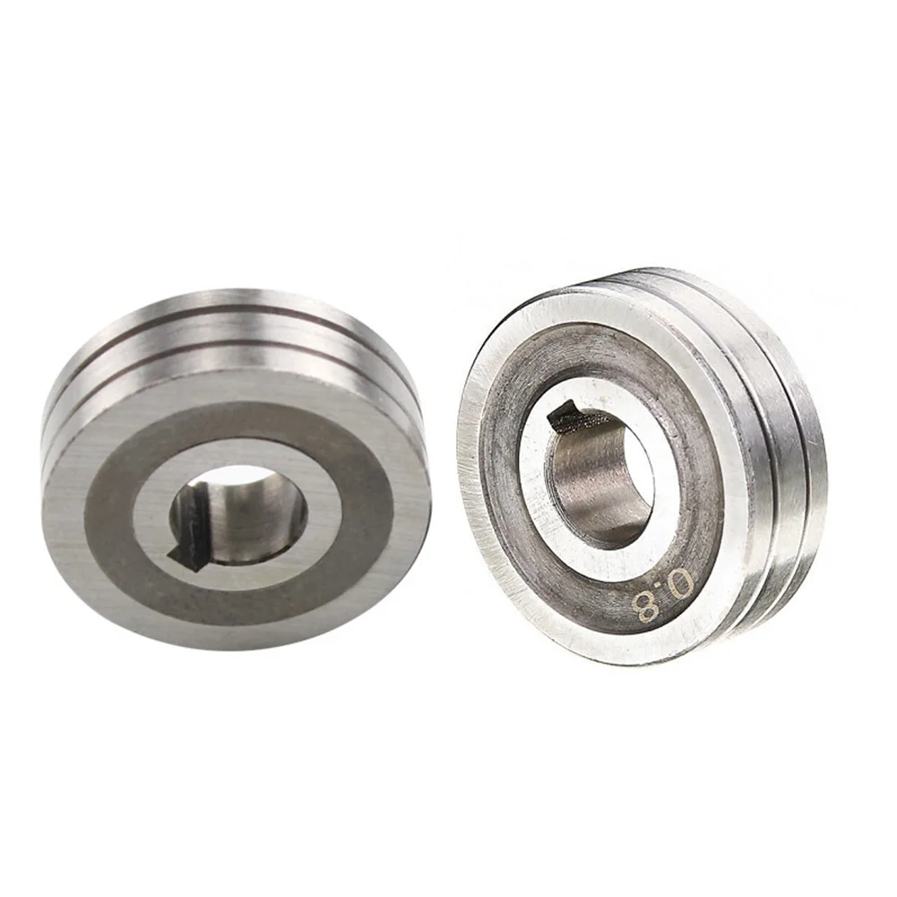 

2PCS V-Groove Mig Welder Drive Roller Roll 0.6-0.8 & 0.8-1.0 Knurled Groove