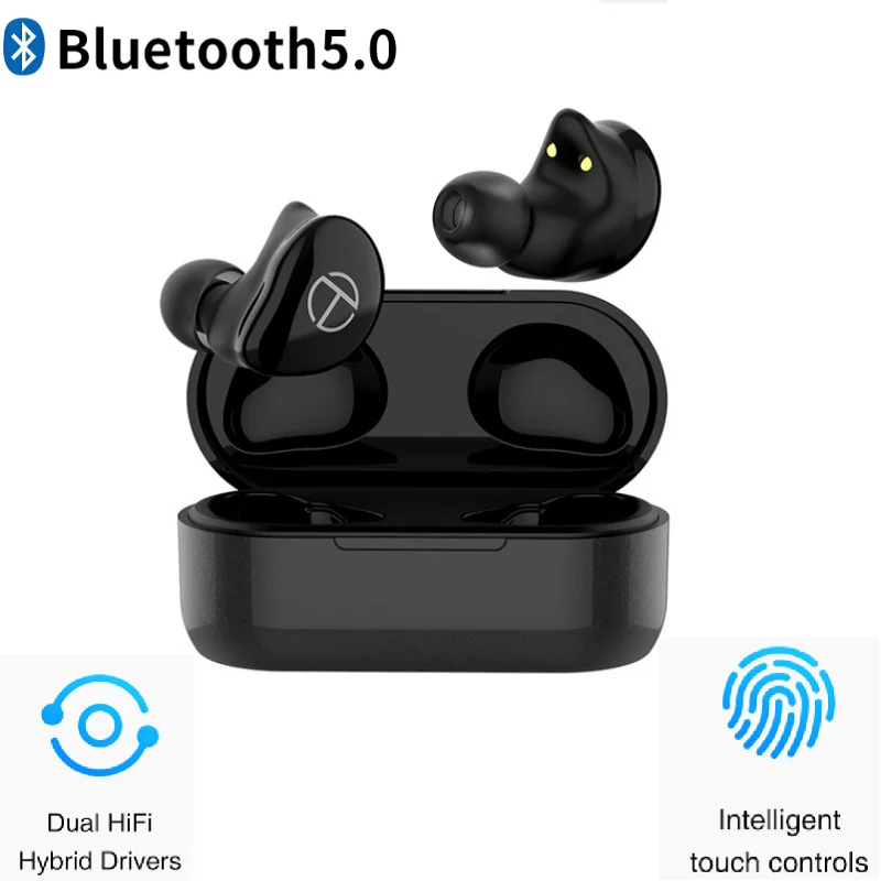 TRN T200 TWS Bluetooth 5 0 QCC3020 сенсорное управление IPX5.0 гибридные драйверы наушники