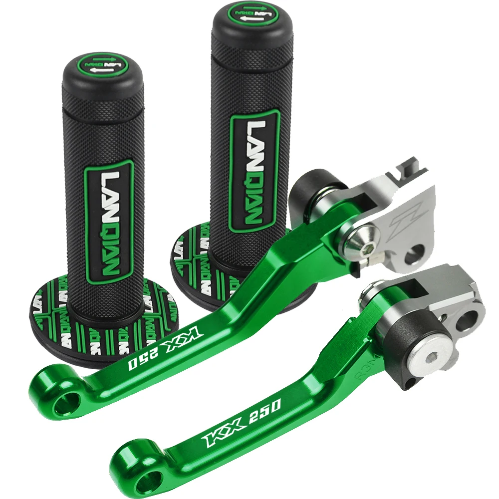 FOR KAWASAKI KX250 KX 250 2000-2004 2003 2002 2001 Motorcycle Dirt Bike CNC Aluminum Brake Clutch Levers Hand Grip Handlebar | Автомобили