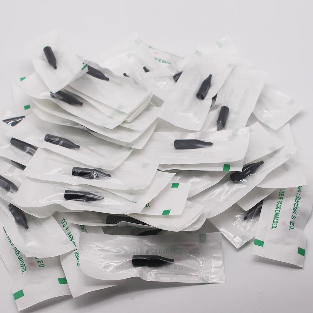 Индивидуально упакованные универсальные шестигранные колпачки для тату машинки