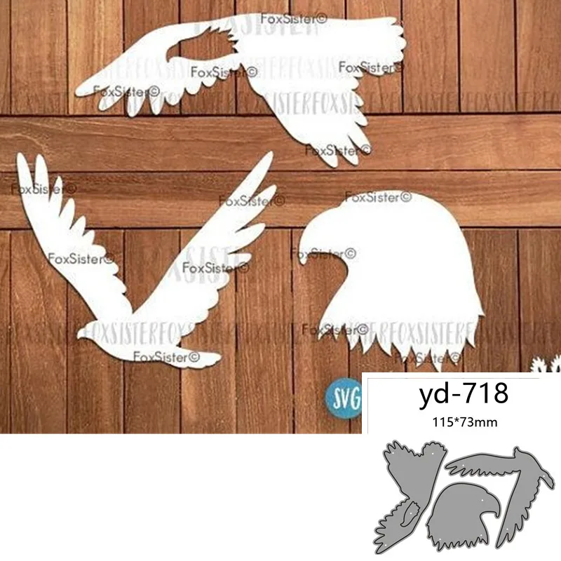 

Metal Cutting Dies Cut Mold Animal eagle Decoration Scrapbook Paper Craft Knife Mould Blade Punch Stencils