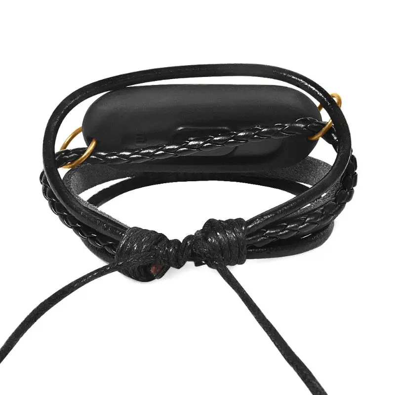 Прямая поставка и оптовая продажа кожаный плетеный браслет сменный винтажный