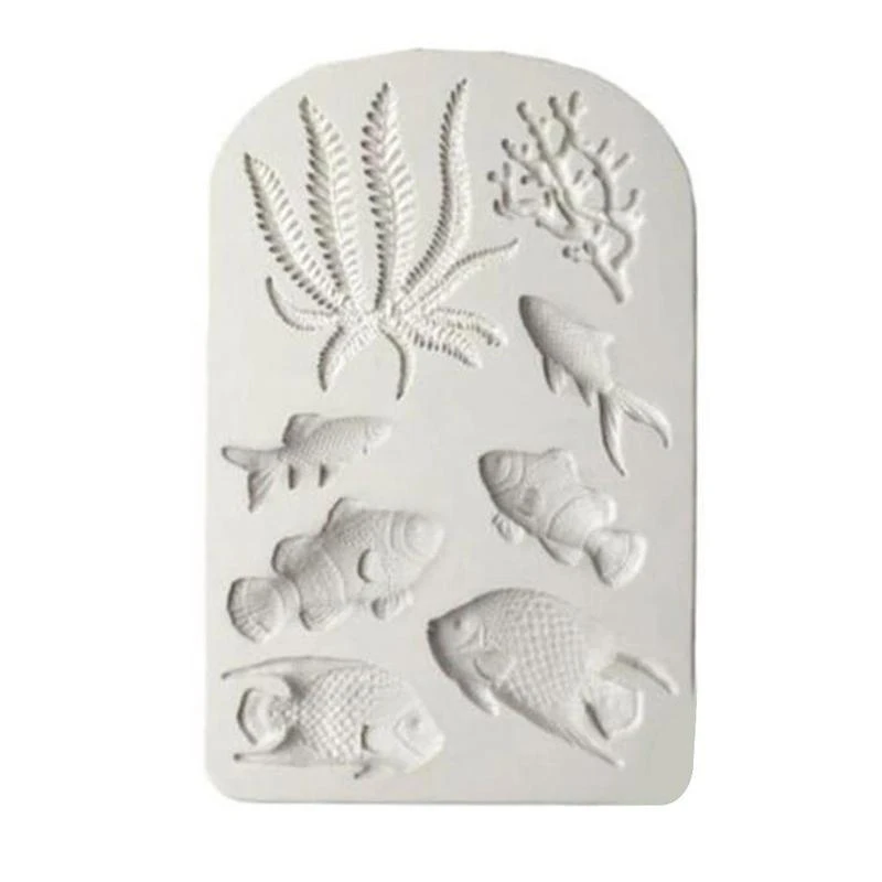 

Fish Seaweed Butterfly Mold Silicone Baking Accessories Chocolate Mould Sugar Cutter Decorating Cake Craft DIY Tools Fondan O1S4