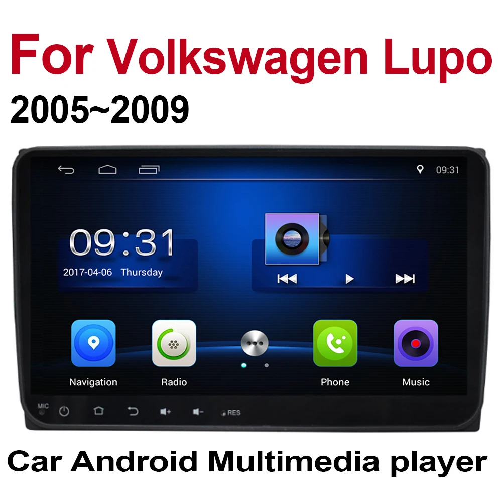 Для Volkswagen VW Lupo 2005 2006 2007 2008 2009 Автомобильный GPS WIFI мультимедийный проигрыватель