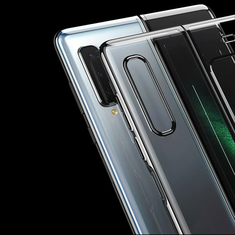 

TPU Soft Phone Cover For Samsung Galaxy Fold 5G Case Clear Semi-Transparent All-Inclusive Anti Shock Full Protective Back Funda