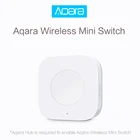 Беспроводной мини-переключатель Aqara Zigbee, система с дистанционным управлением, работает с официальным партнером Xiaomi Gateway Aqara
