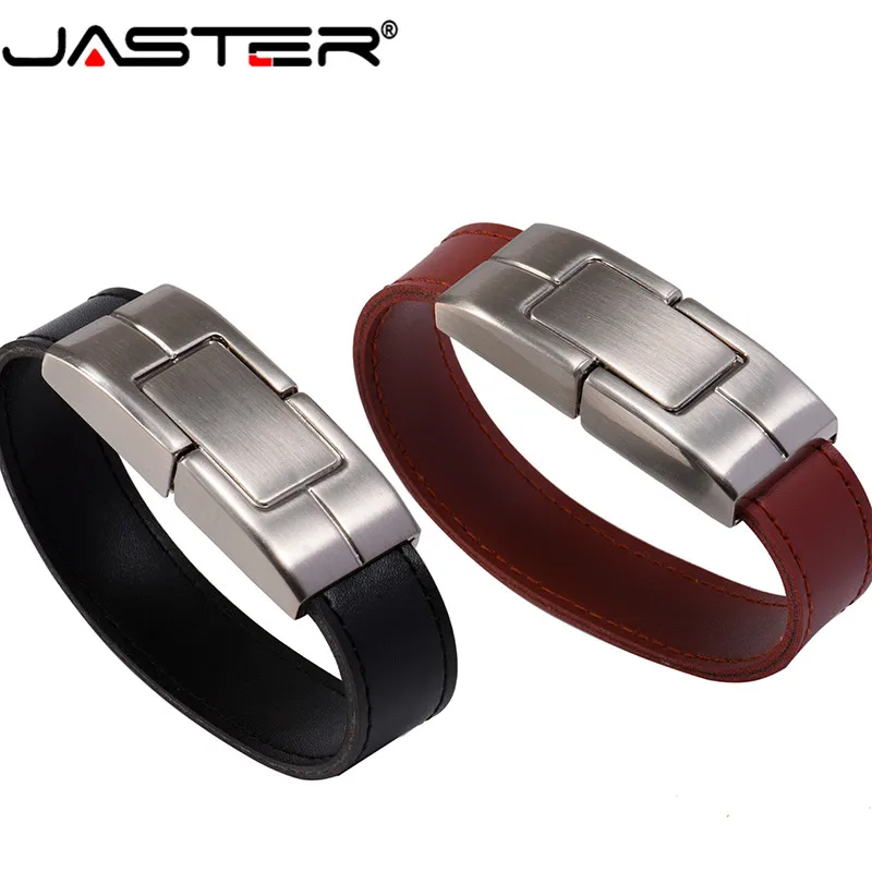 USB флеш накопитель JASTER в кожаном ремешке 2 0 дюйма 4 64 Гб|USB флэш-накопители| |