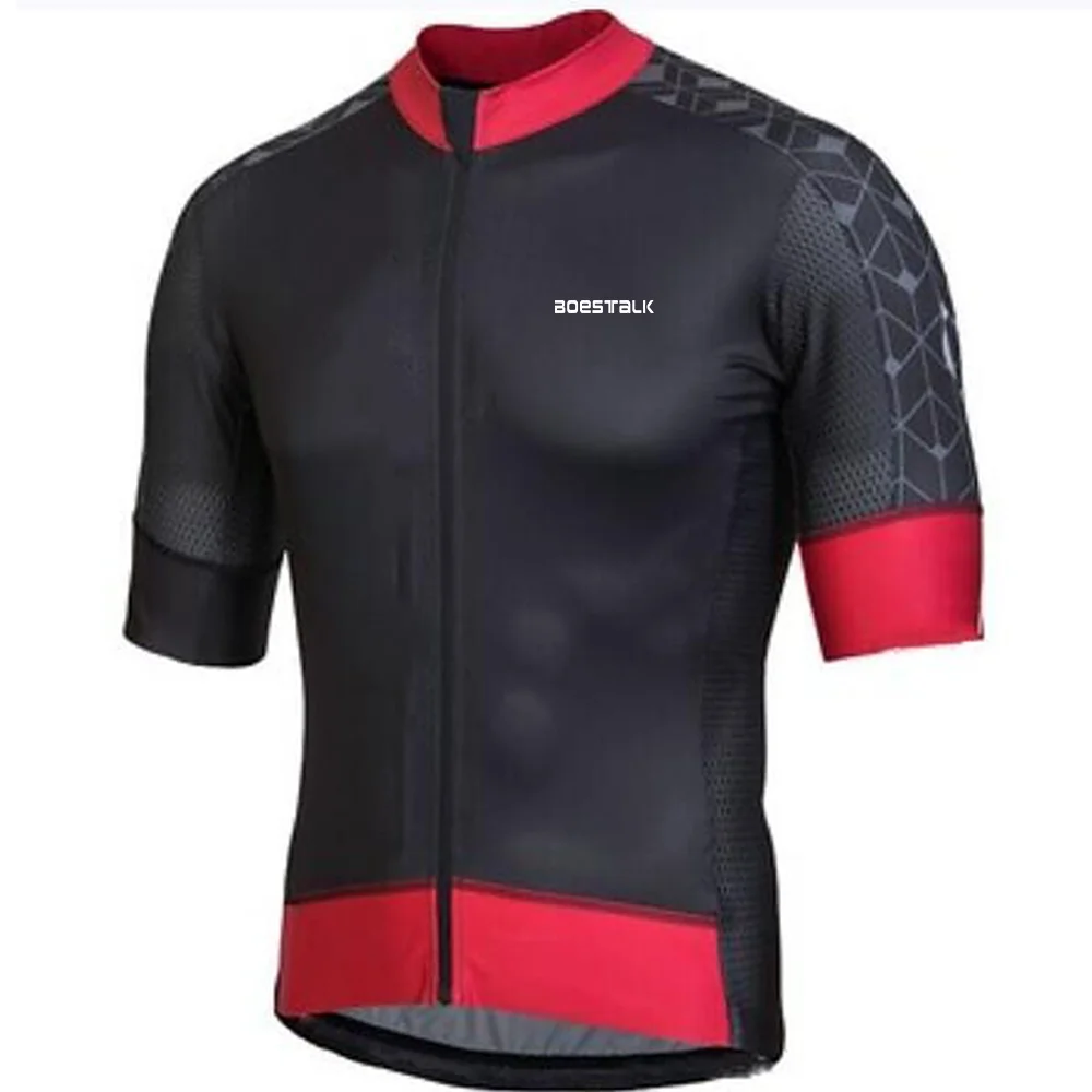 

2021 summer Boestalk men's cyclingJersey short-sleeved MTB team training clothing quick-drying wicking roupa ciclismo masculino