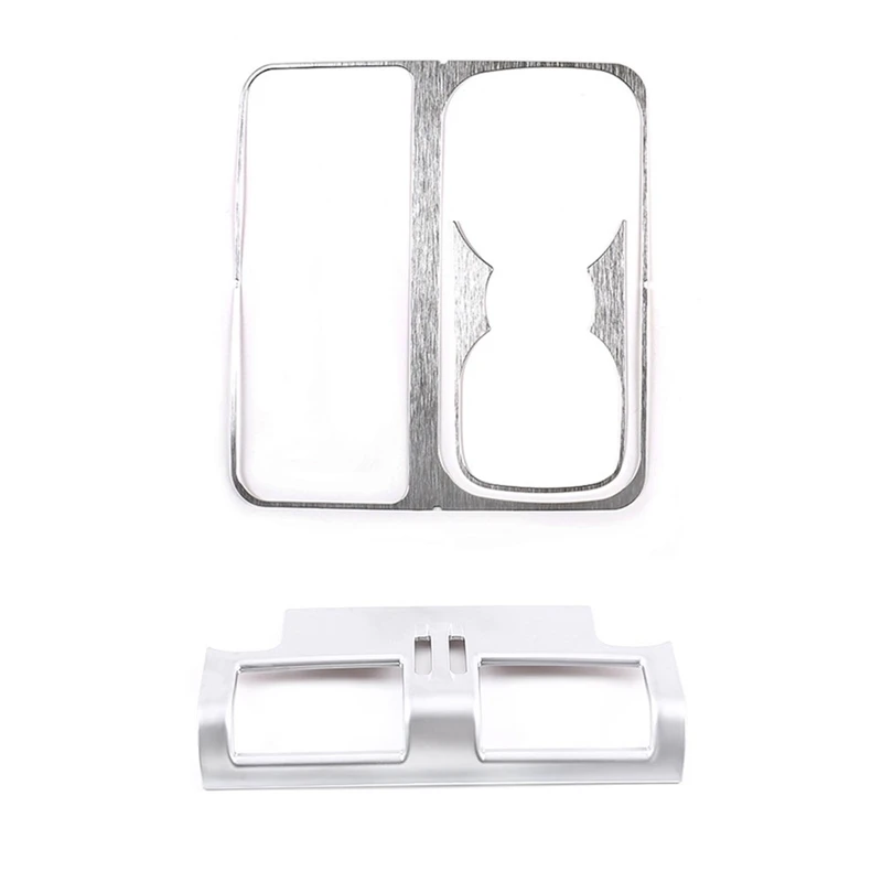 

Water Cup Holder Sequin Sticker with Armrest Box Back Row Air Outlet Panel Cover for Land Rover Defender 110 130 2020