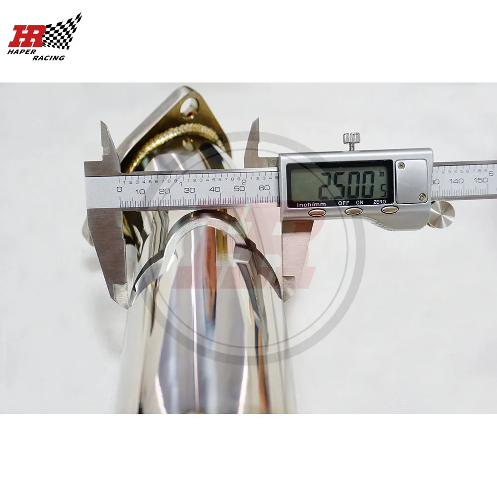 HAPER RACING 2 5 ''выхлопная труба из нержавеющей стали с высоким потоком для S4 S65 A6 A7 A8