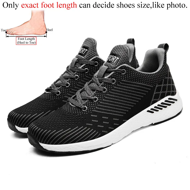 Black Gray Спортивная обувь для бега, мужские кроссовки, chaussure homme basket, мужские кроссовки, большие размеры, уличный светильник, дышащие, heren schoenen - Color: Black Gray