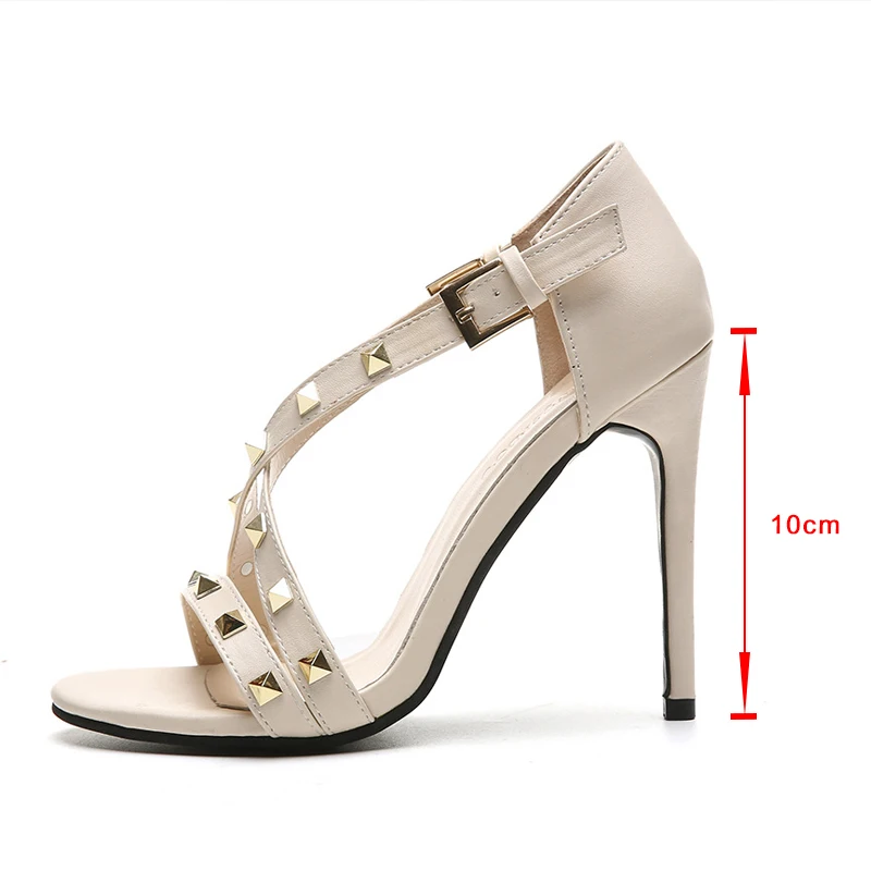 

2021 sandals women's summer new fashion women's sandals stiletto heels fashion summer sandals fashion sexy rivets