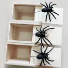 Новая забавная коробка для отпугивания, деревянная коробка для розыгрышей, пауков, отличное качество, деревянная коробка для розыгрышей, интересная игра, шутка, подарок, Хэллоуин